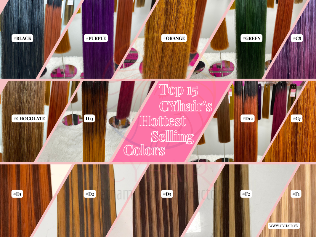 Top 15 CYhair's Hottest Selling Colors