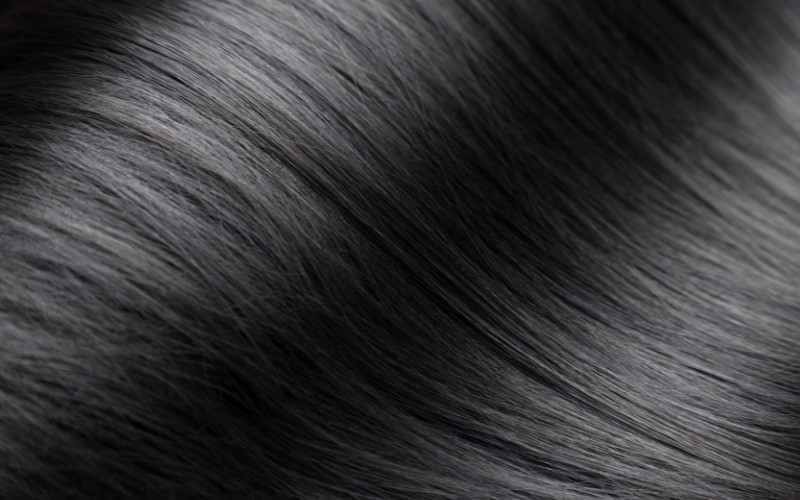 The natural black color of Vietnam human hair