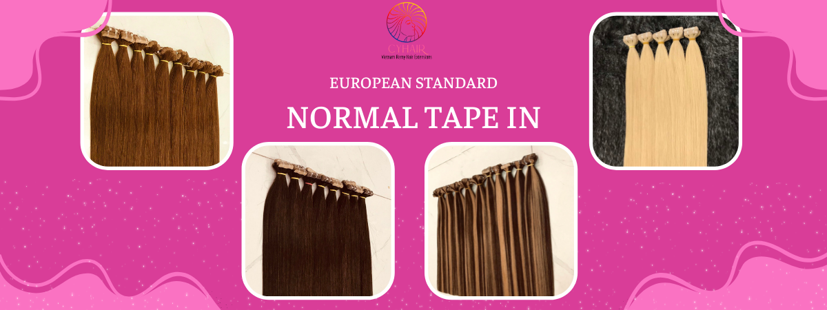 Normal tape in hair extensions