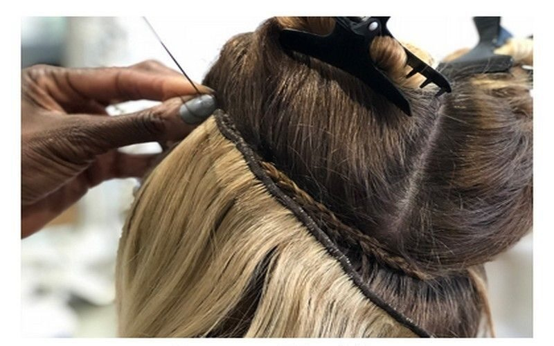 Sew-in hair extensions