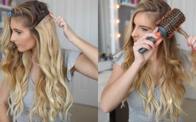 Why should tape-in hair extensions be styled?