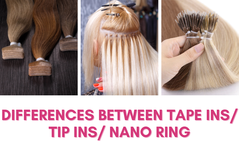 Differences between types of hair extensions