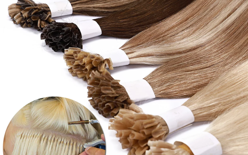 Pre-bonded/fusioned hair extensions 