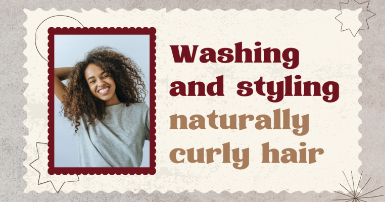 Washing and styling naturally curly hair