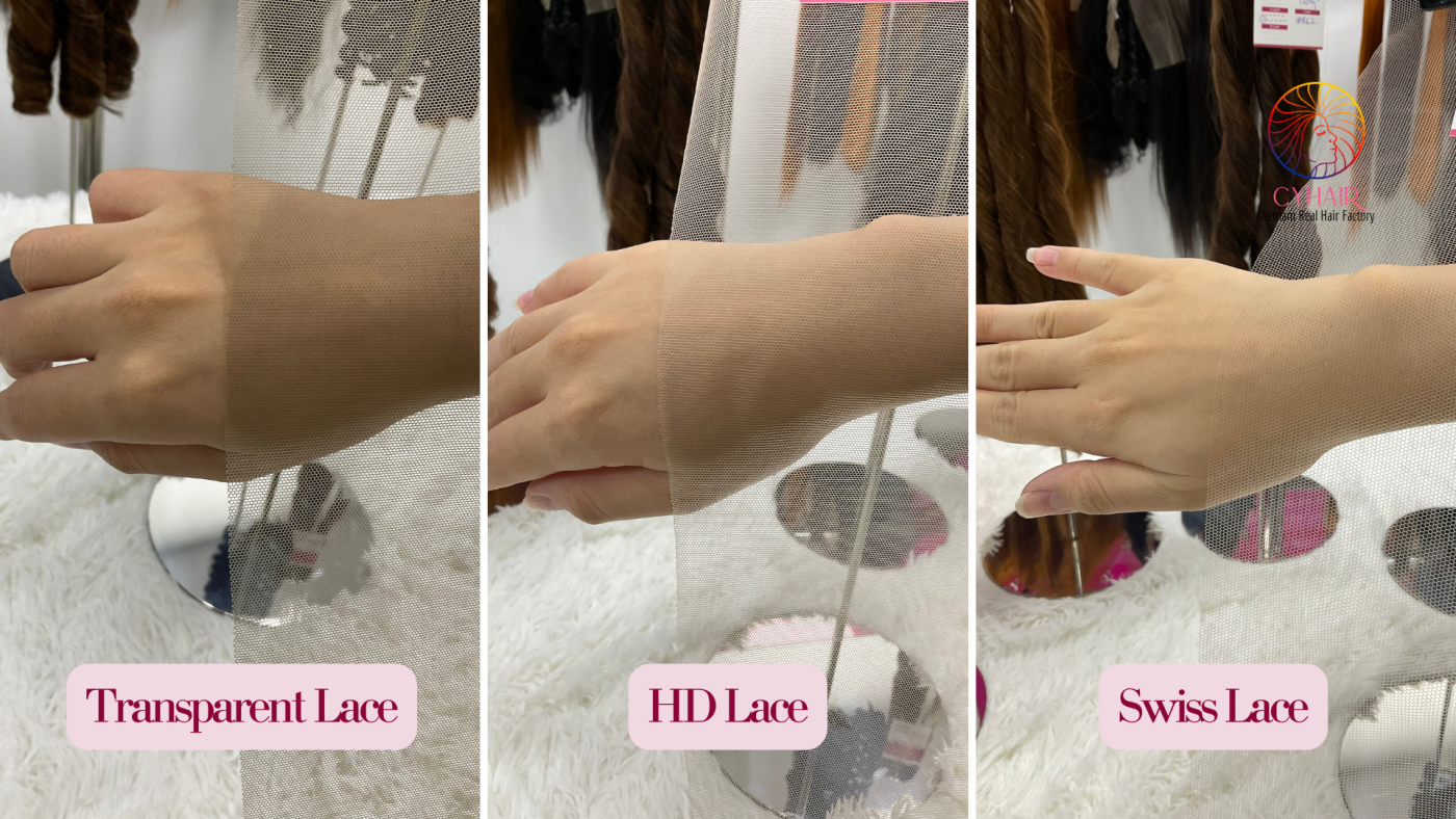 Comparison Between Swiss Lace and HD Lace and Transparent Lace