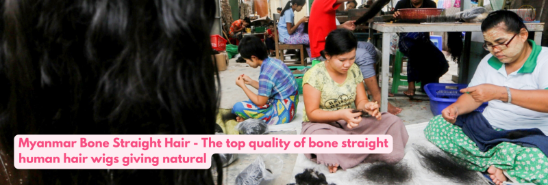 Myanmar Bone Straight Hair - The top quality of bone straight human hair wigs giving natural