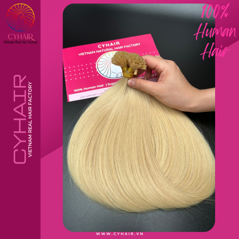 Flat-Tip Extensions #22 Color Super Grade 100% Raw Hair Vietnam