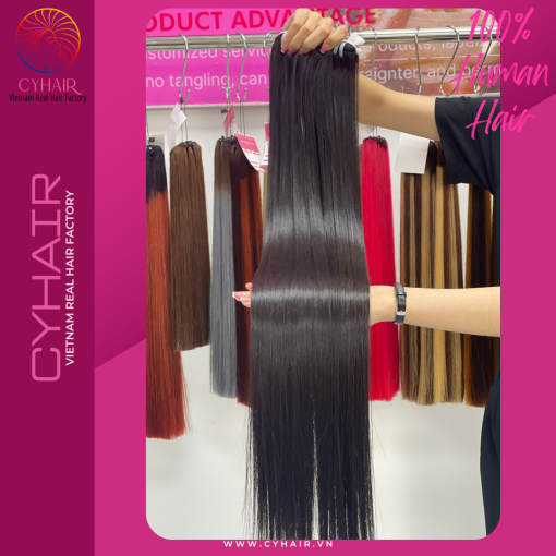 bone straight human hair bundle