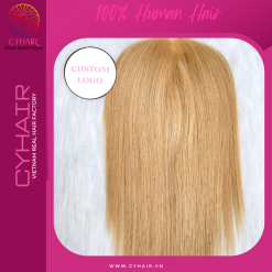 human hair topper blonde