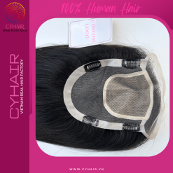 human hair topper with lace