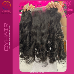 Natural Wavy Hair Bundles With Closure 100% Single Donor Hair Luxury Quality