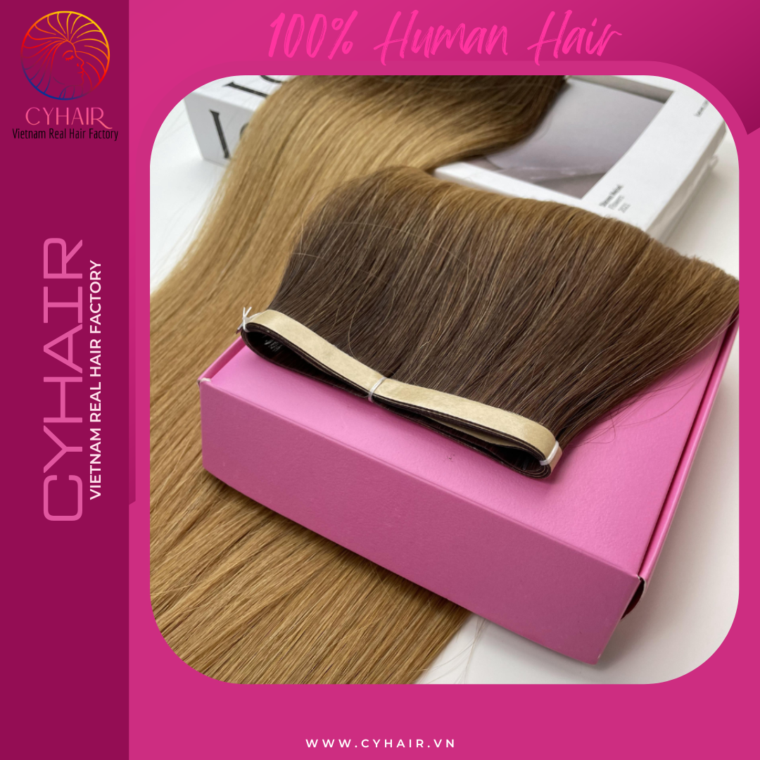 Invisible Tape Hair Extensions #613 Color 40 Cm Injected Invisible Tape In  Hair Double Standard Grade