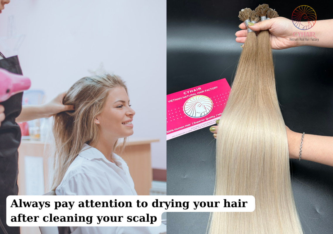 Maintenance and care for flat tip hair fusion extensions 