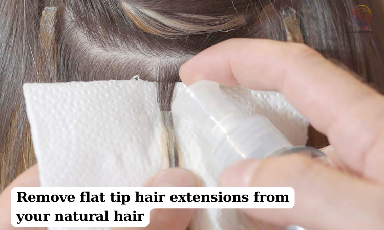 Remove flat tip fusion hair extensions