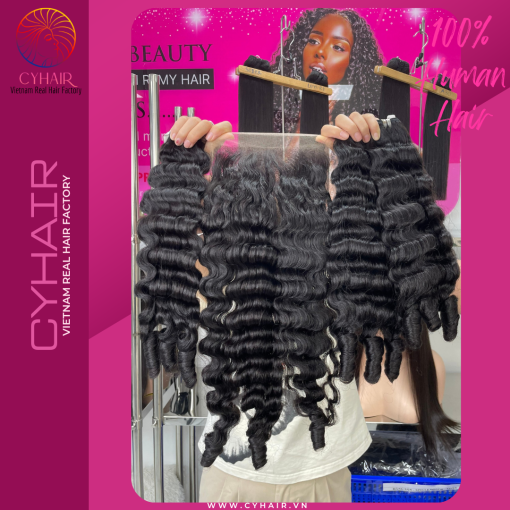 Fancy Curly Bundles With Closure