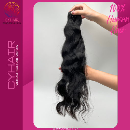 Natural Wavy Wefted Hair