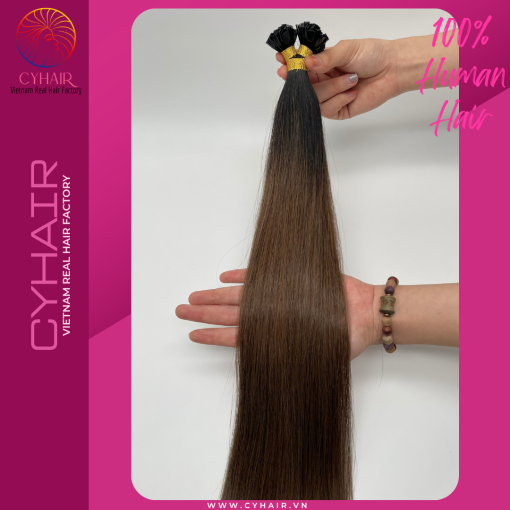 Flat Tip Virgin Real Human Hair Extensions