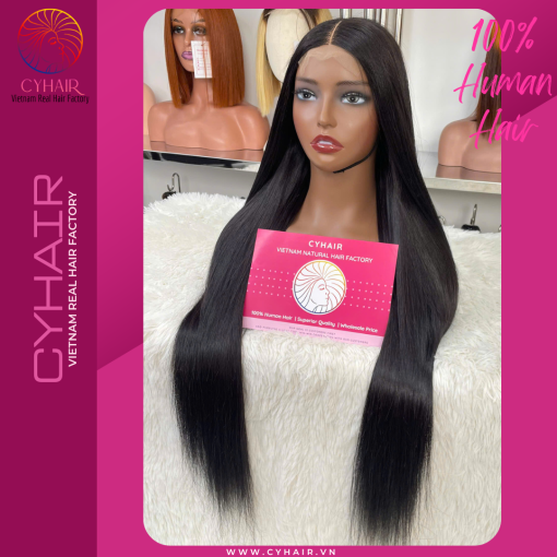 Human Hair Bone Straight Wigs