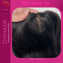 Human hair toppers for women