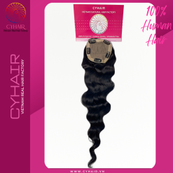 Human hair toppers for women